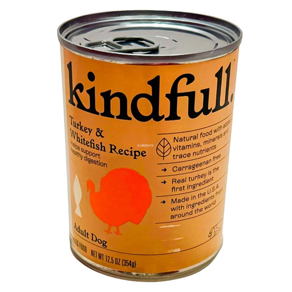 Kindfull Adult Wet Dog Food, Turkey -White Fish (12.5 oz)