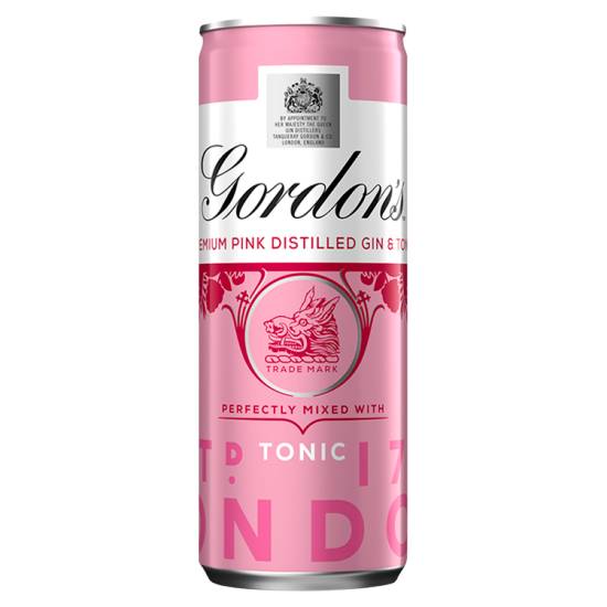 Gordon's Pink Gin & Tonic Premix Drink (250 ml)
