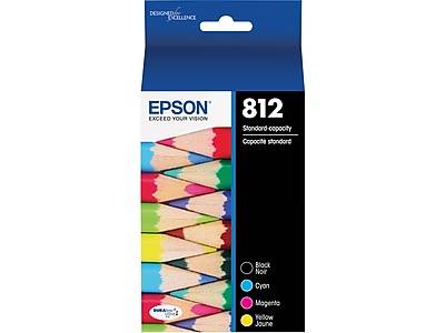 Epson 812 Durabrite Ultra Ink Cartridge ( black noir- cyan-magenta-yellow jaune)