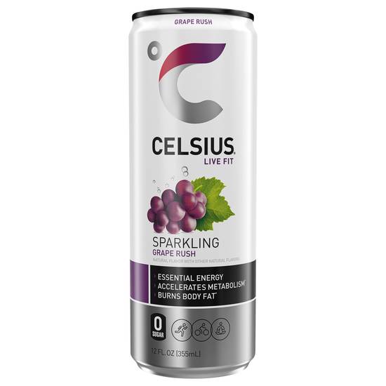 Celsius Live Fit Fitness Drink (12 fl oz) (sparkling grape rush)