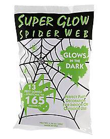 Glow in the Dark Spider Web Decoration