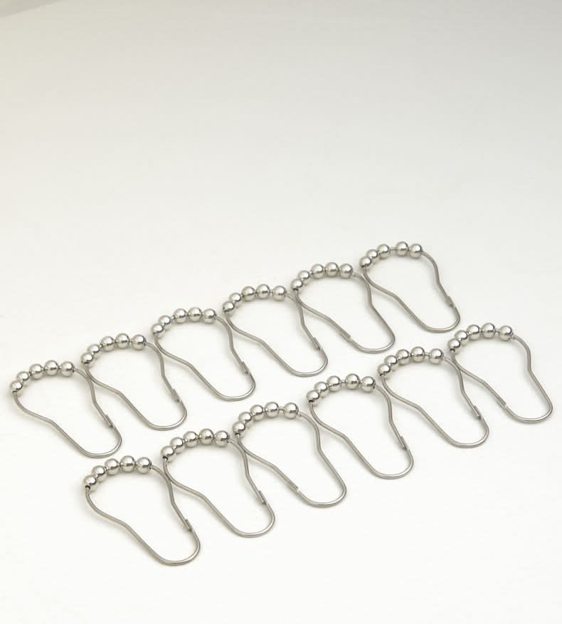 Attimo Set 12 Ganchos Metal plata talla única