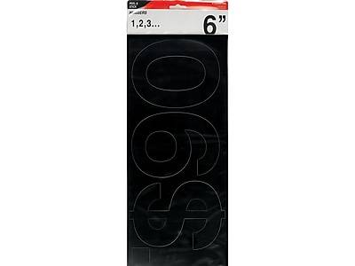 Cosco Multi-Themed Numbers, Black, 41/Pack