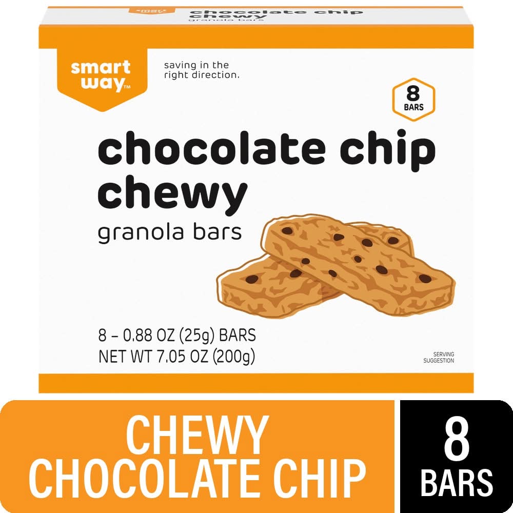 Smart Way Chewy Granola Bars, Chocolate Chip (8 x 0.88 oz)