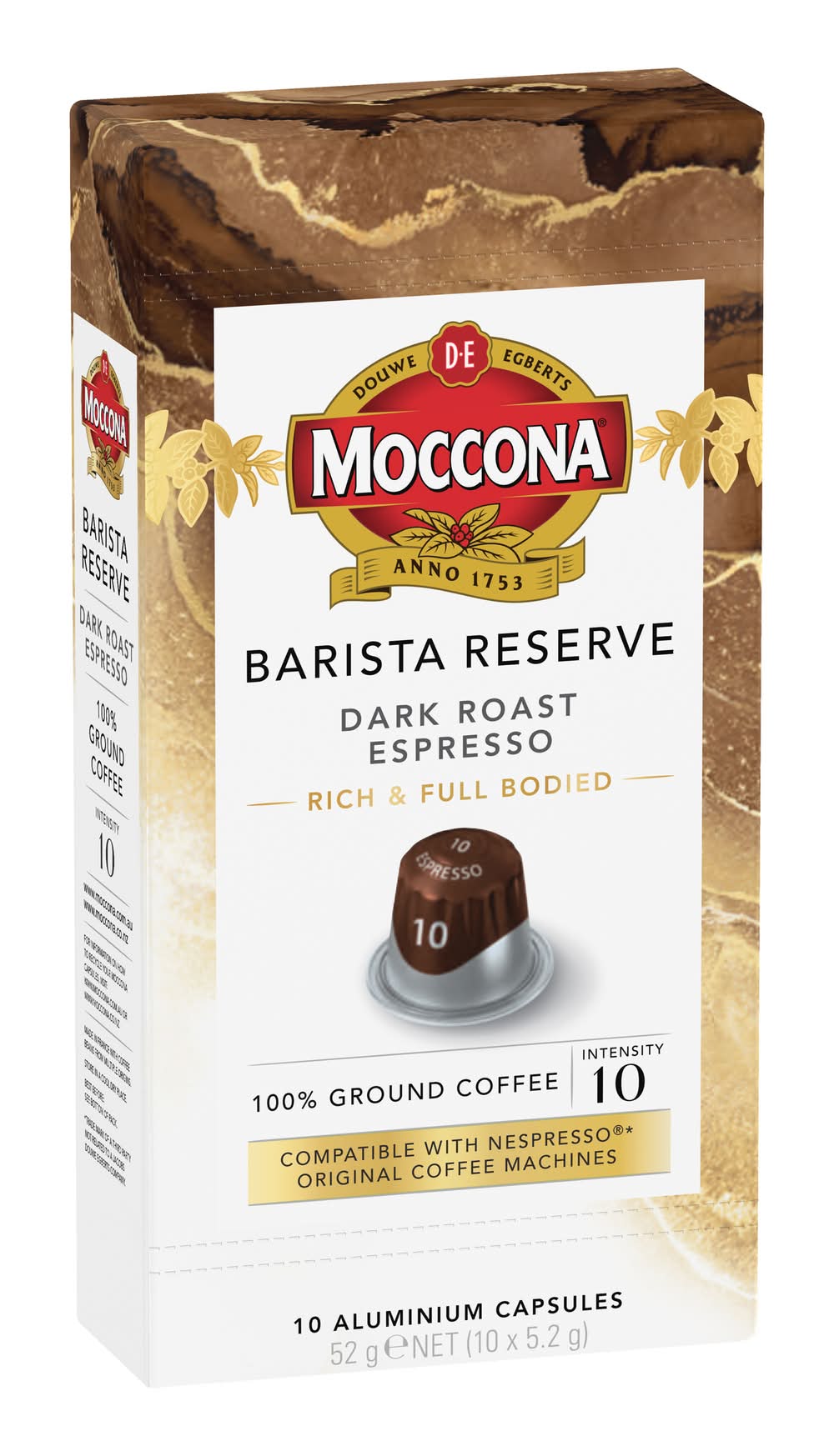 Moccona Barista Reserve Coffee Capsules Cappuccino (520L, 10 pack)