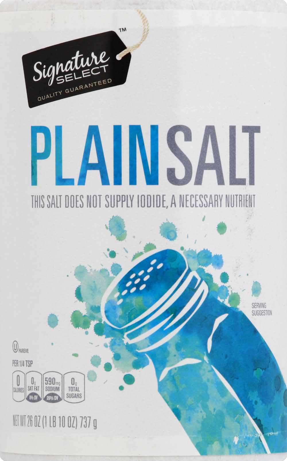 Signature Select Plain Salt (26 oz)