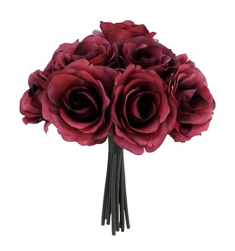 Ashland Rose Bouquet, 12 in, Red