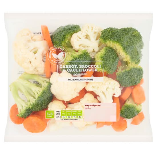 Sainsbury's Carrot, Broccoli & Cauliflower (480g)