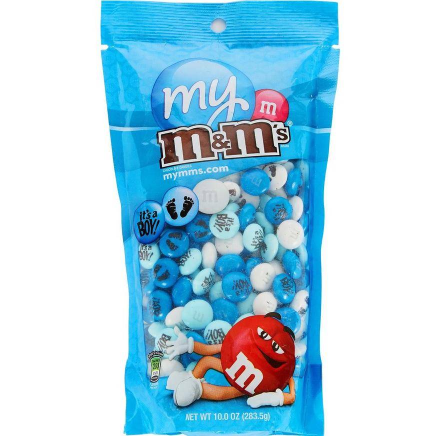 M&M's Blue Boys Baby Shower Milk Chocolate