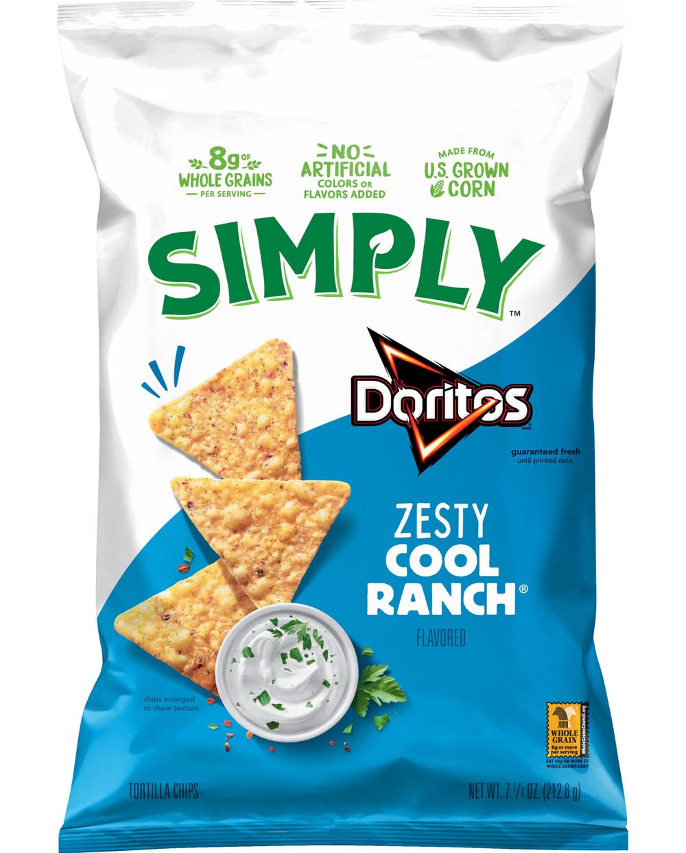 Doritos Tortilla Chips, Zesty Cool Ranch (7.5 oz)