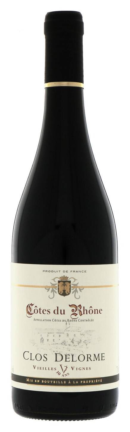 Cotes du Rhone - Vin rouge vieille vigne clos delorme 30ans (750ml)