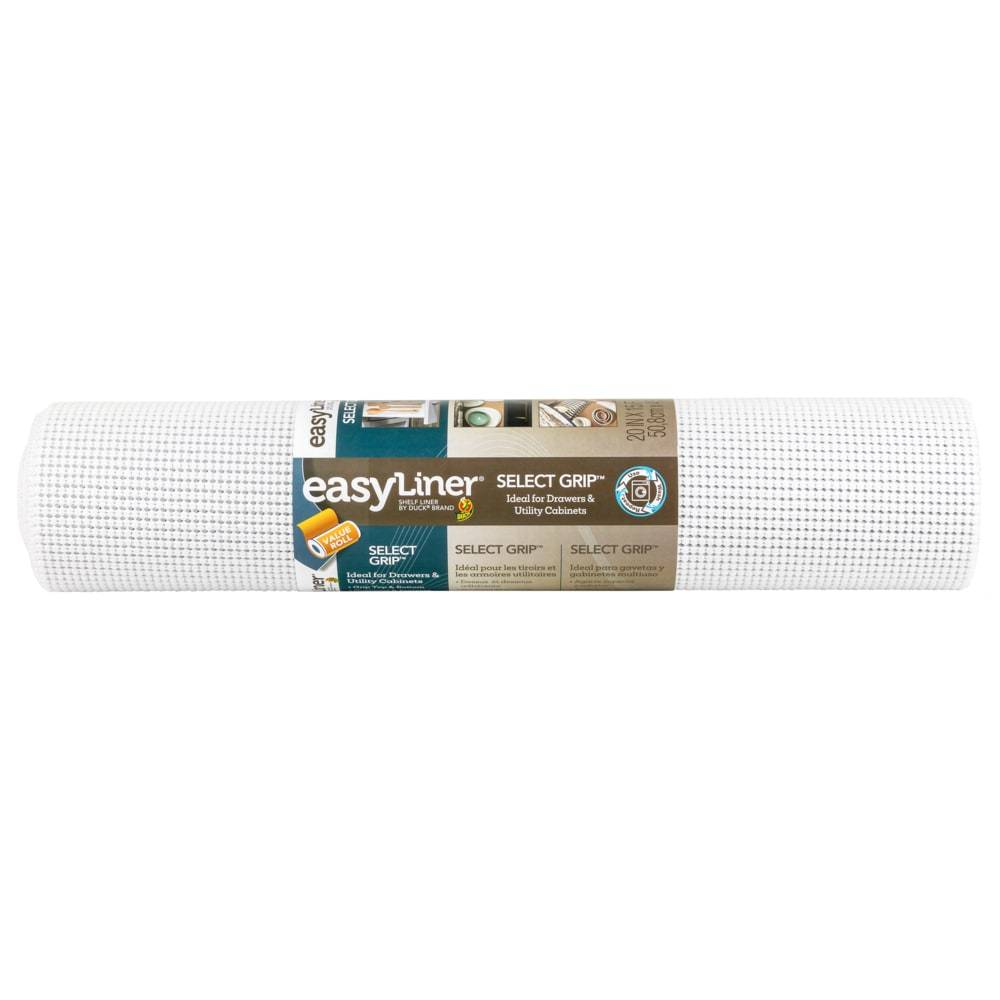 Duck Select Grip EasyLiner 20-in x 15-ft White Shelf Liner | 288098