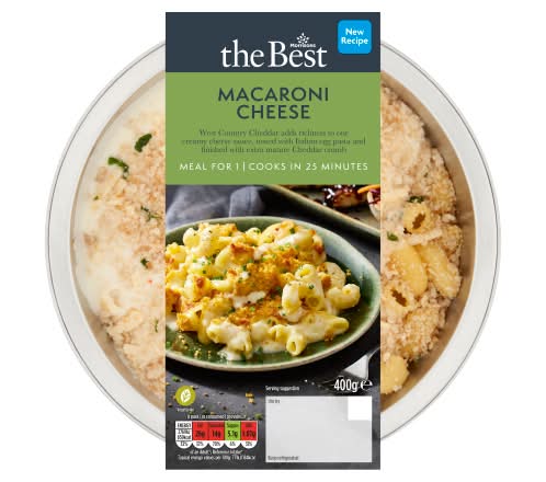 Morrisons Paprika - Macaroni Cheese- Egg, Topped Pasta (400g)