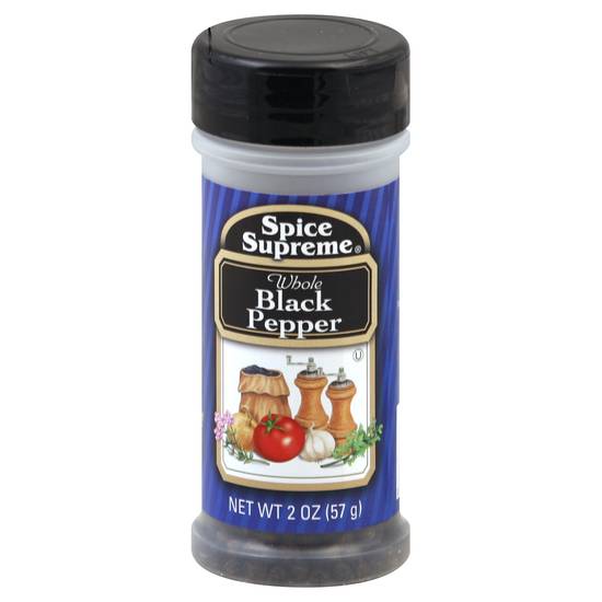 Spice Supreme Whole Black Pepper (2 oz)