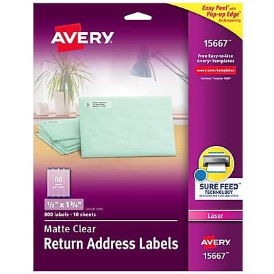 Avery Return Address Labels With Sure Feed Technology (800 ct)