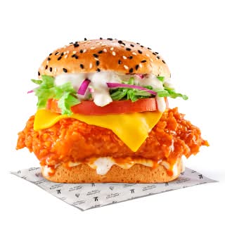 Buffalo Ranch Dunked Burger