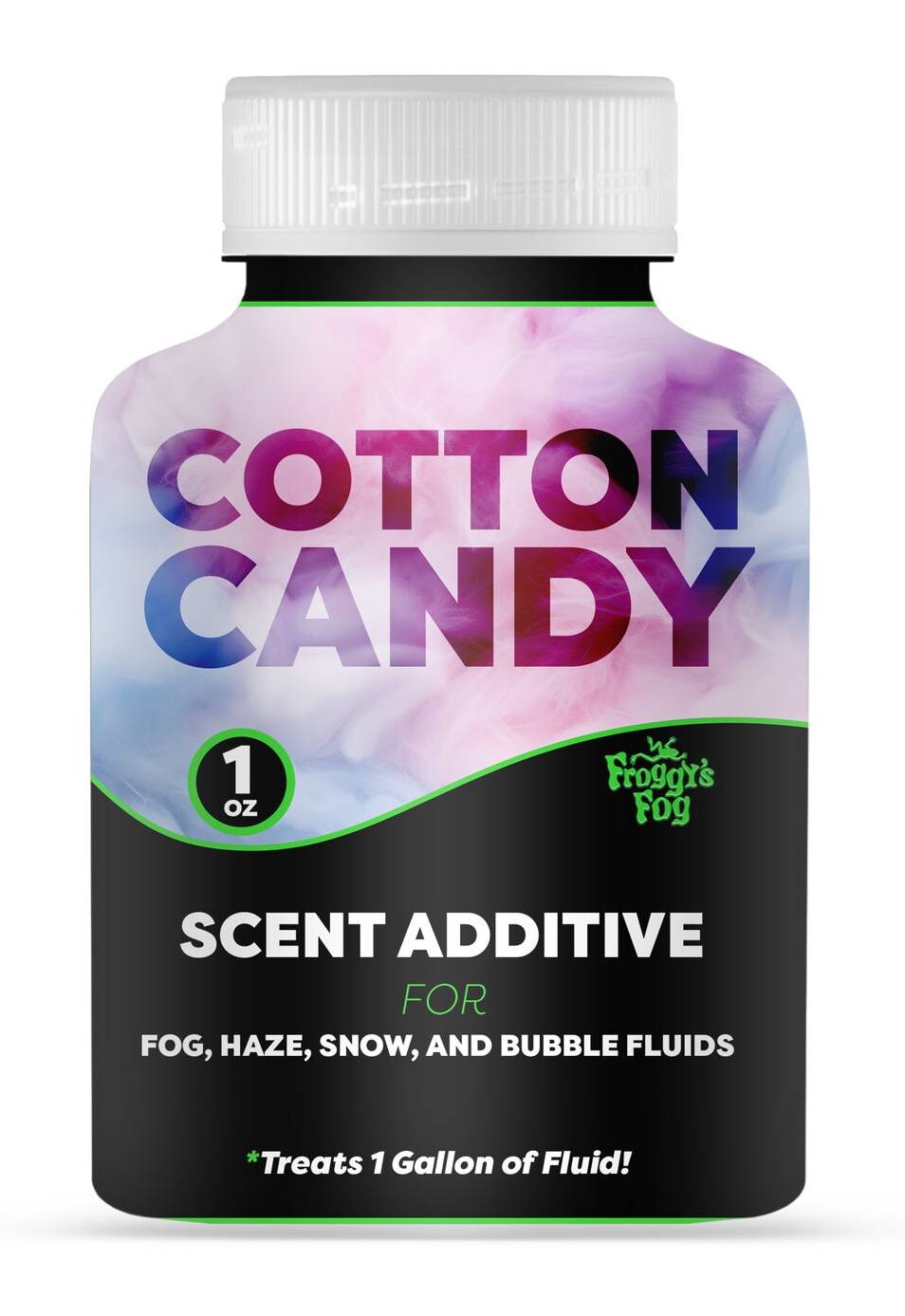 Froggy's Fog Waterbased Cotton Candy Scent Commercial/Residential Grade Fog Solution | WBS-1OZ-COTT