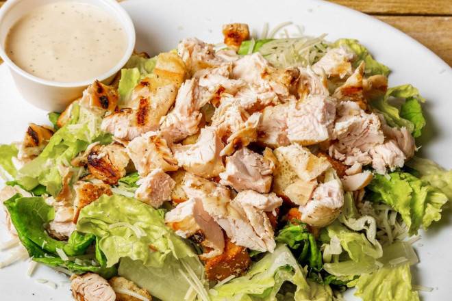 Order Kids Grilled Chicken Caesar Salad food online from Lindburgers store, Jupiter on bringmethat.com