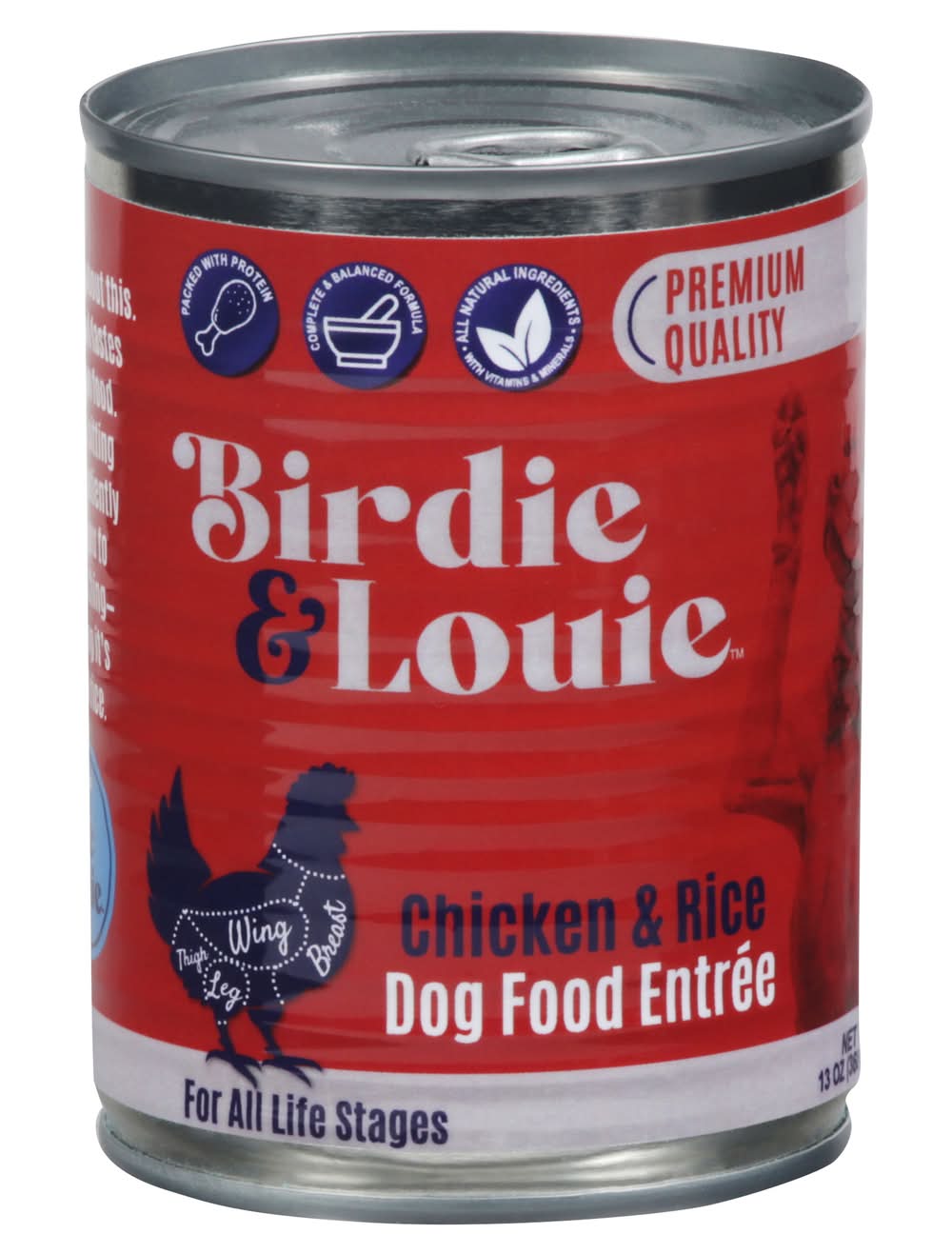 Birdie & Louie Chicken & Rice Dog Food Entree (13 oz)