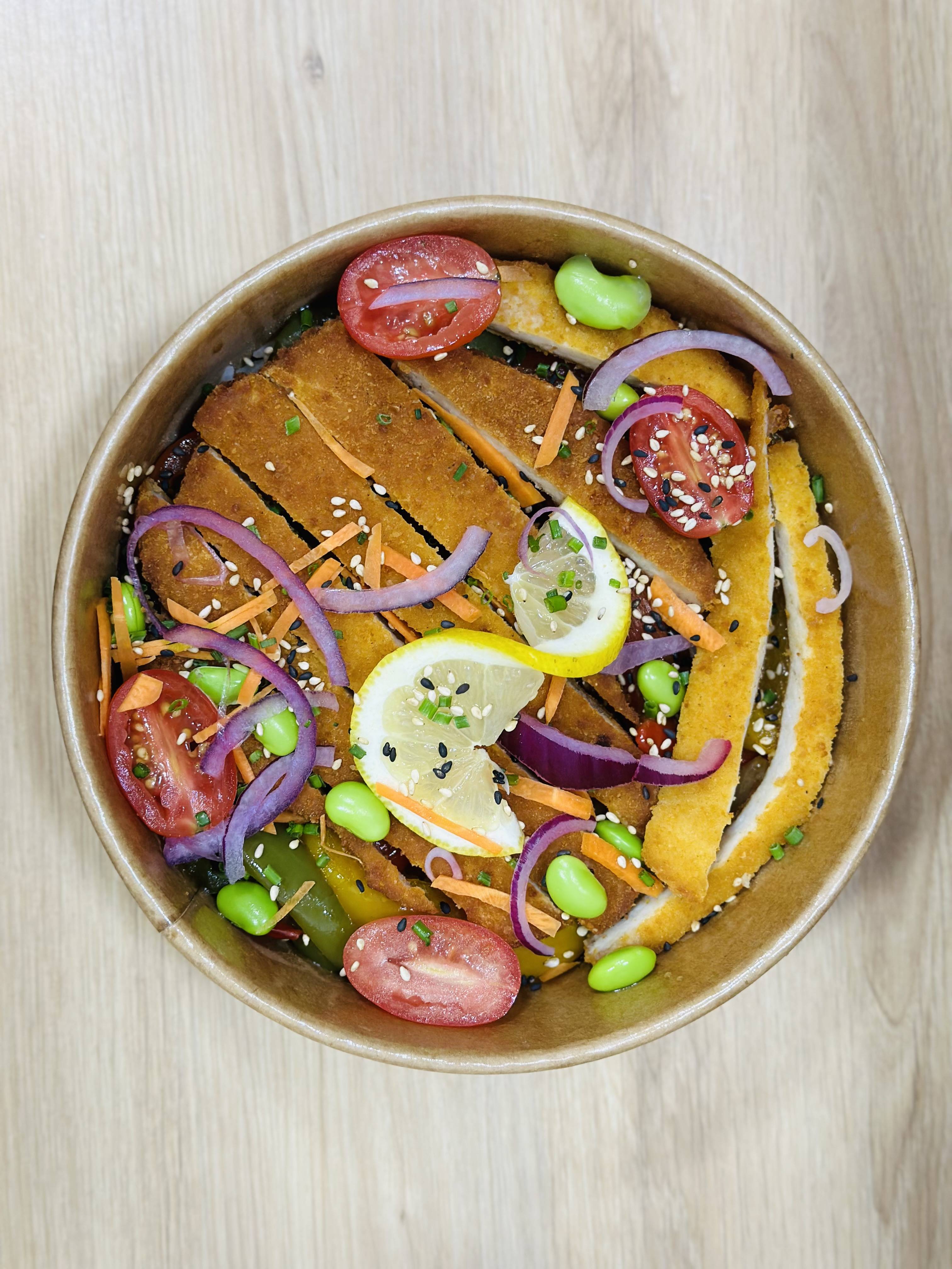 Soba Poulet Panée
