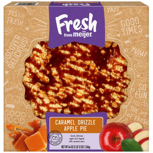 Fresh From Meijer Caramel Drizzle Apple Pie (44 oz)