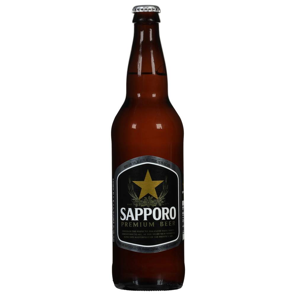 Sapporo Premium Beer (22 fl oz)