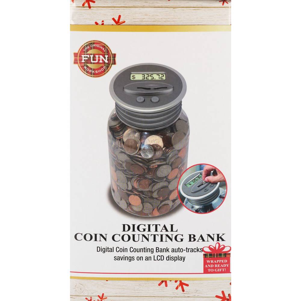 The Original Fun Workshop Digital Coin Counting Bank