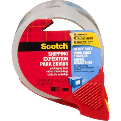 Scotch ruban adhésif d'emballage pour gros travaux (1unité) - heavy duty shipping tape (1 ea)