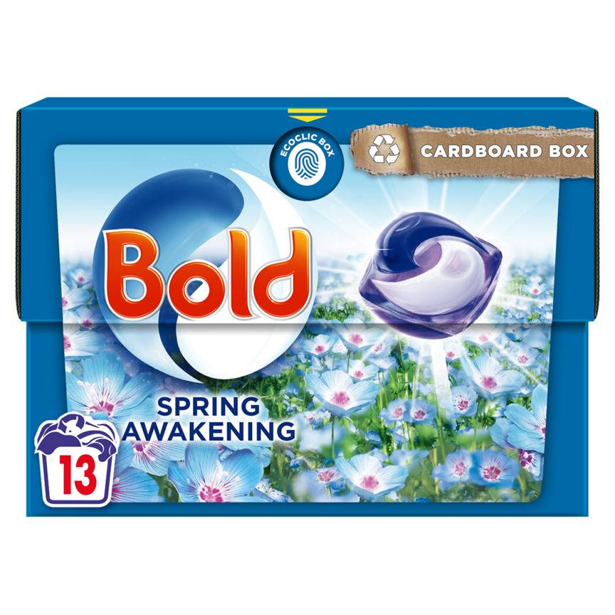 Bold All-In-1 Pods Washing Liquid Capsules(13 Ct)(Spring)