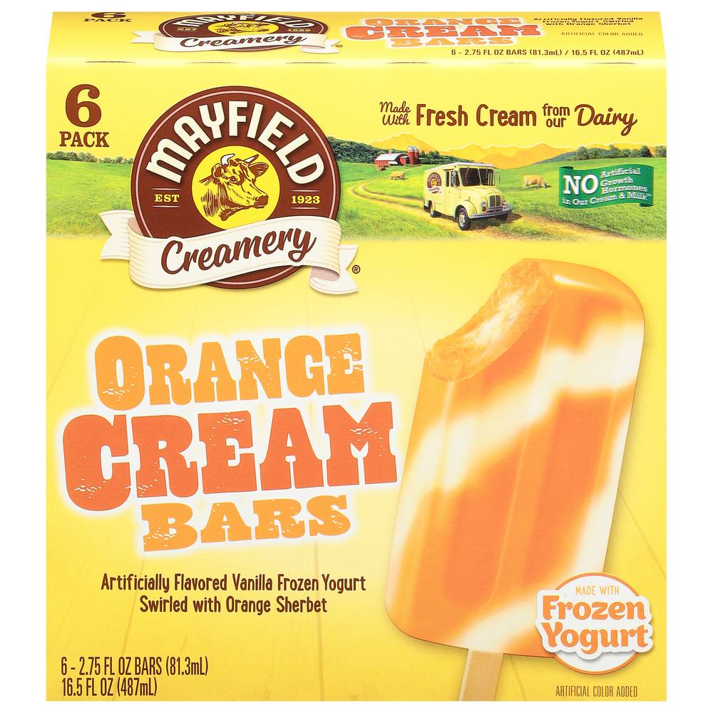 Mayfield Creamery Orange Cream Frozen Yogurt Bars (16.5 fl oz)