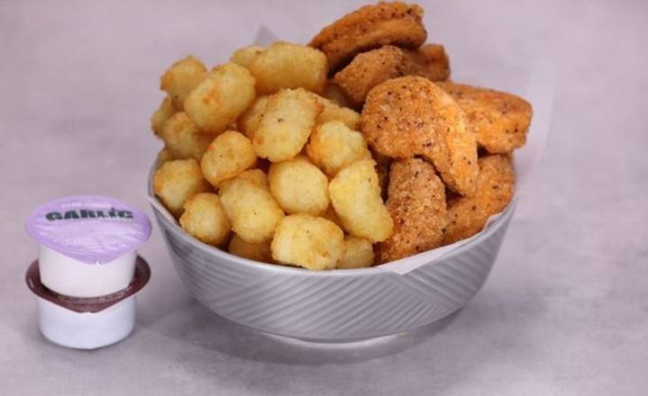 Not-Chicken Vegan Bites & Potato Tots Combo 🌱