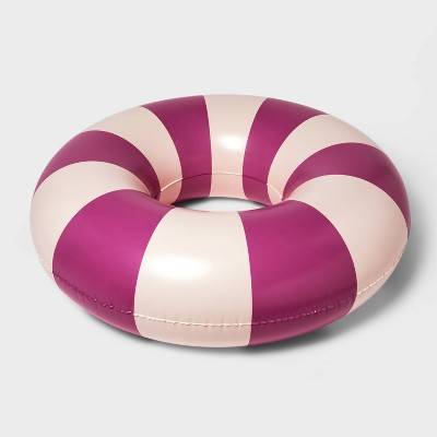 Inflatable Swim Tube Purple Stripe - Sun Squad™