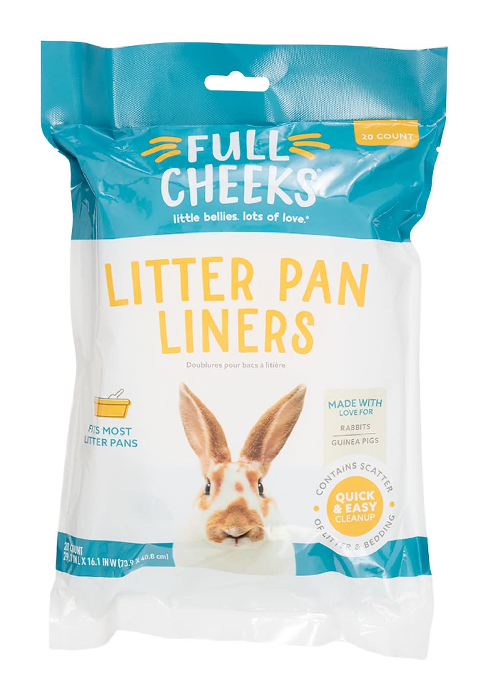 Full Cheeks™ Litter Pan Liners 20 Count