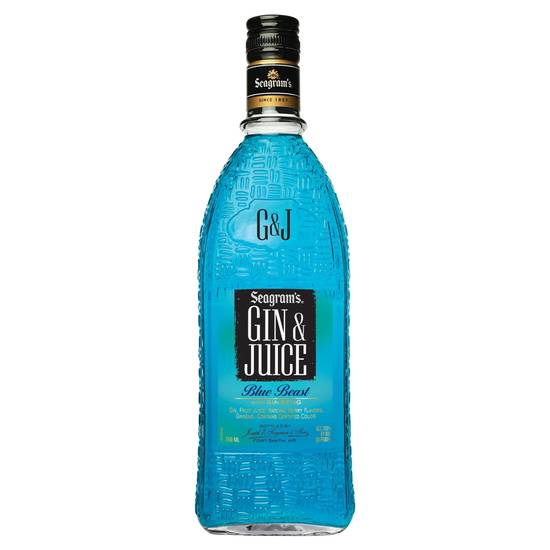 Seagram's Gin Blue Beast (750ml bottle)