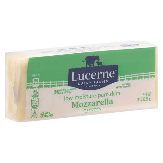 Lucerne Natural Mozzarella Low Moisture Part Skim Cheese (8 oz)