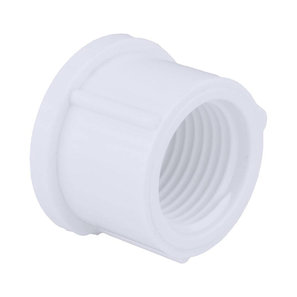 Charlotte Pipe 3/4-in Schedule 40 PVC Female Cap - White - NSF Safety Listed | PVC 02117  1000