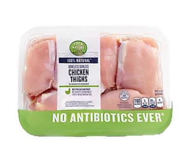 Open Nature Boneless Skinless Chicken Thigh - 2 Lb