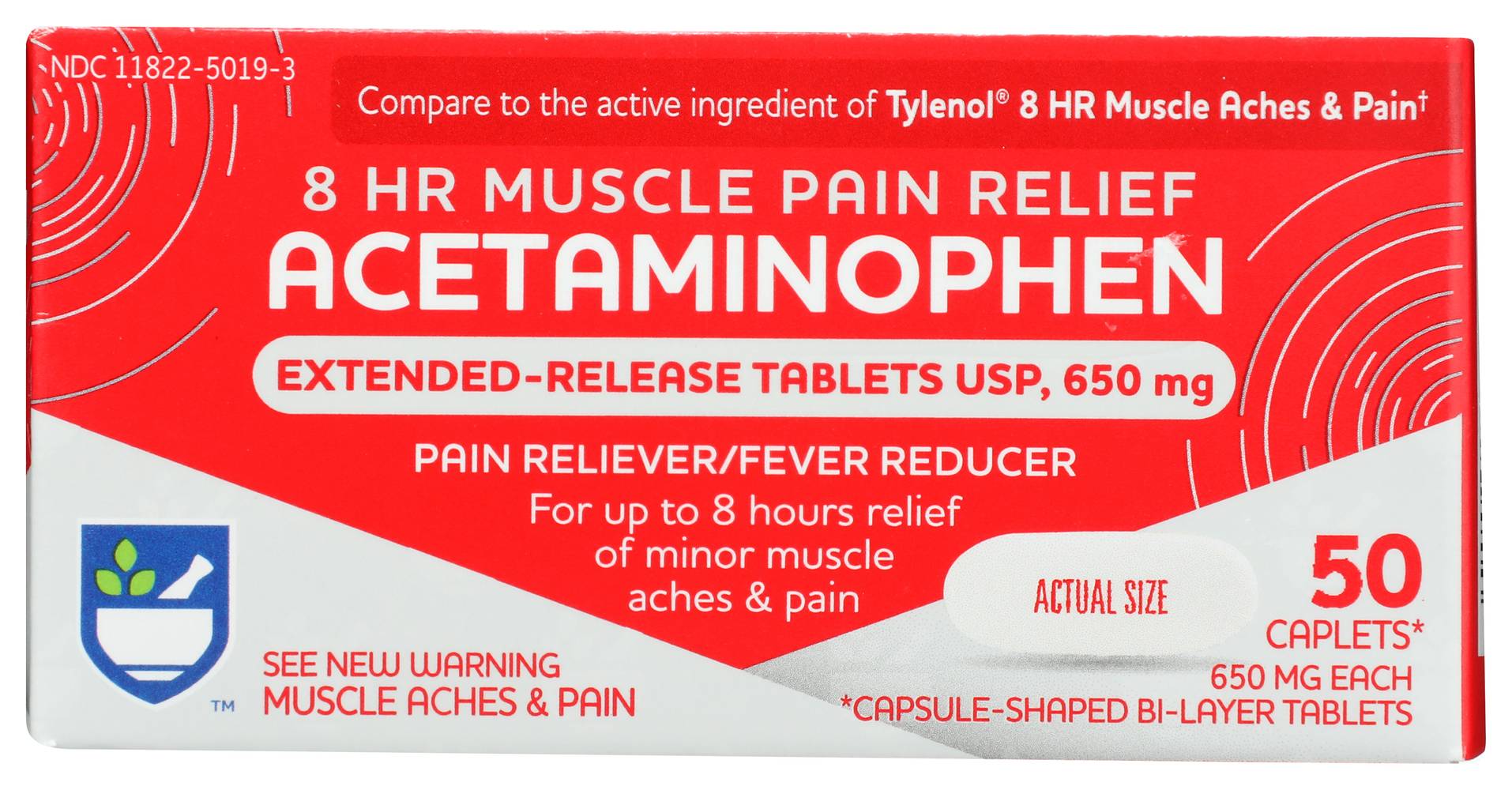 Rite Aid Pharmacy 8 Hour Pain Relief Capsule Acetaminophen PM (50 ct)