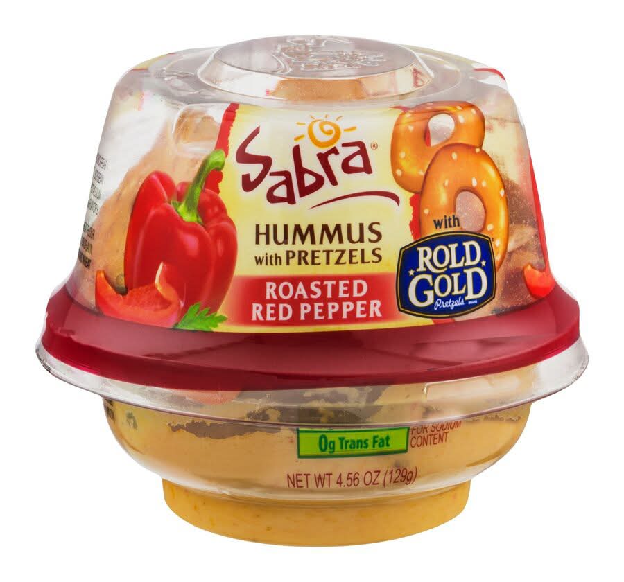 Sabra Smart Snackers Hummus & Pretzels, Roasted Red Pepper (4.56 oz)