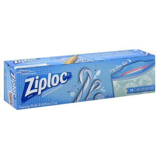 Ziploc Seal Top Freezer Gallon Bags (14 ct)