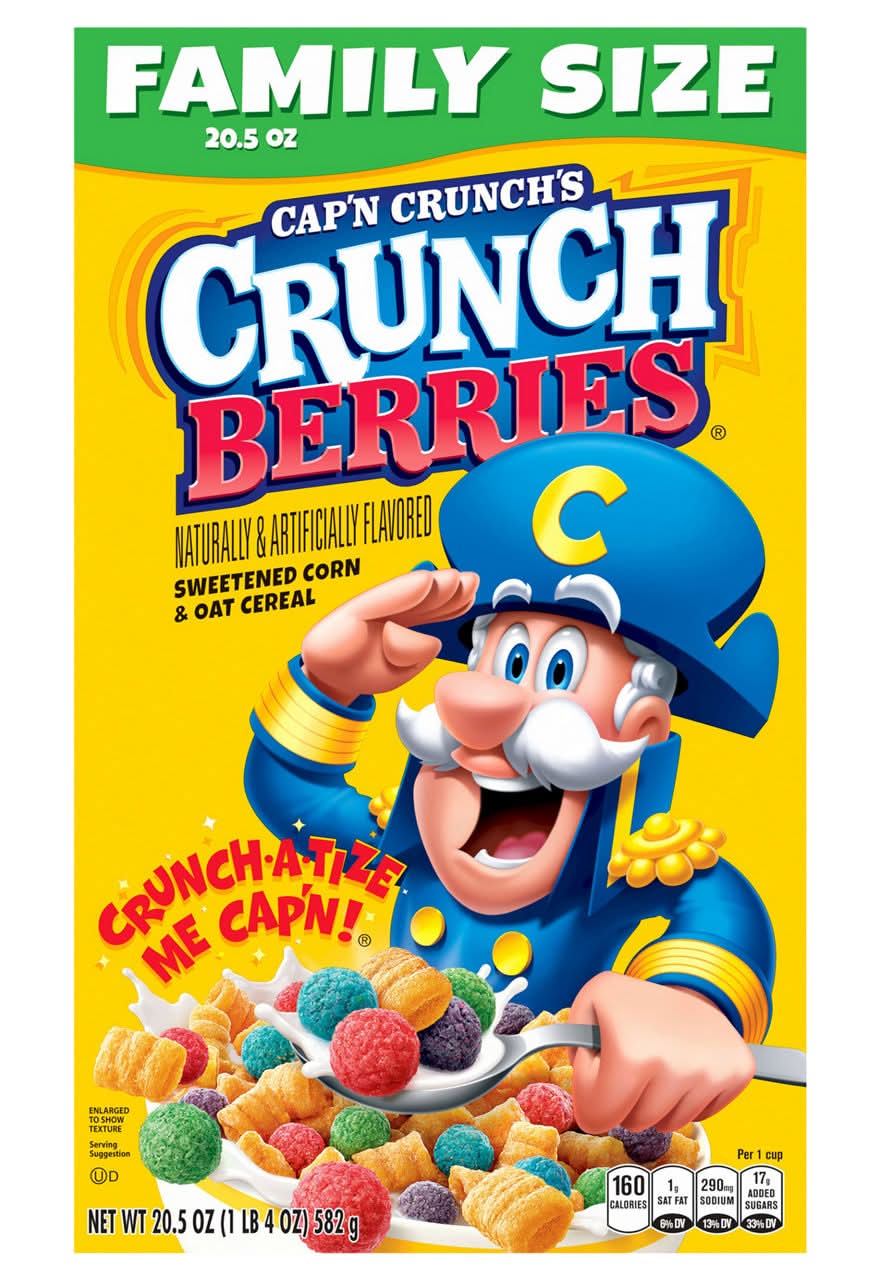 Cap'n Crunch's Cereal, Crunch Berries, Family Size