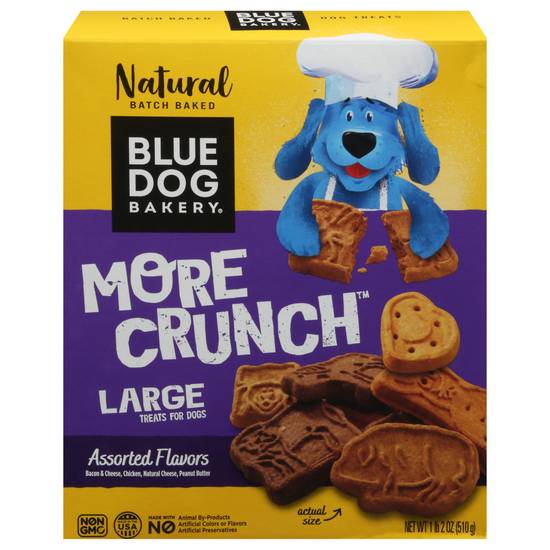 Blue Dog Bakery More Crunch Large Assorted Flavors Treats For Dogs