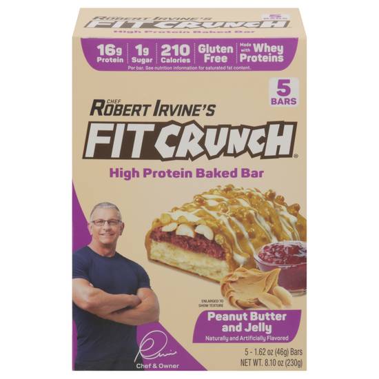Fitcrunch High Protein Baked Bar (peanut butter-jelly )
