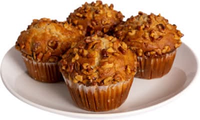 Bakery Banana Nut Muffins 4 Count