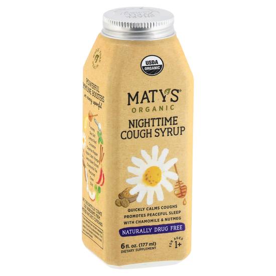 Maty's Organic Nighttime Cough Syrup Drug Free (6 fl oz)