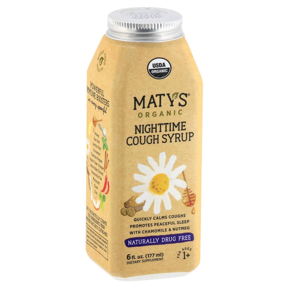 Maty's Organic Nighttime Cough Syrup Drug Free (6 oz)