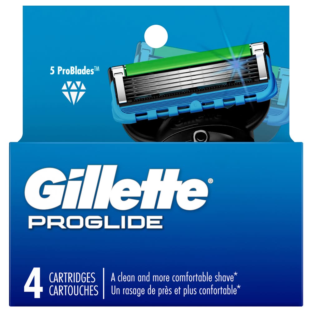 Gillette Fusion5 Proglide Blade Razor Refill, Men (4 ct)