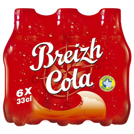 Breizh Cola - Boisson gazéifiée à l'arôme naturels (6 pièces, 330 ml)