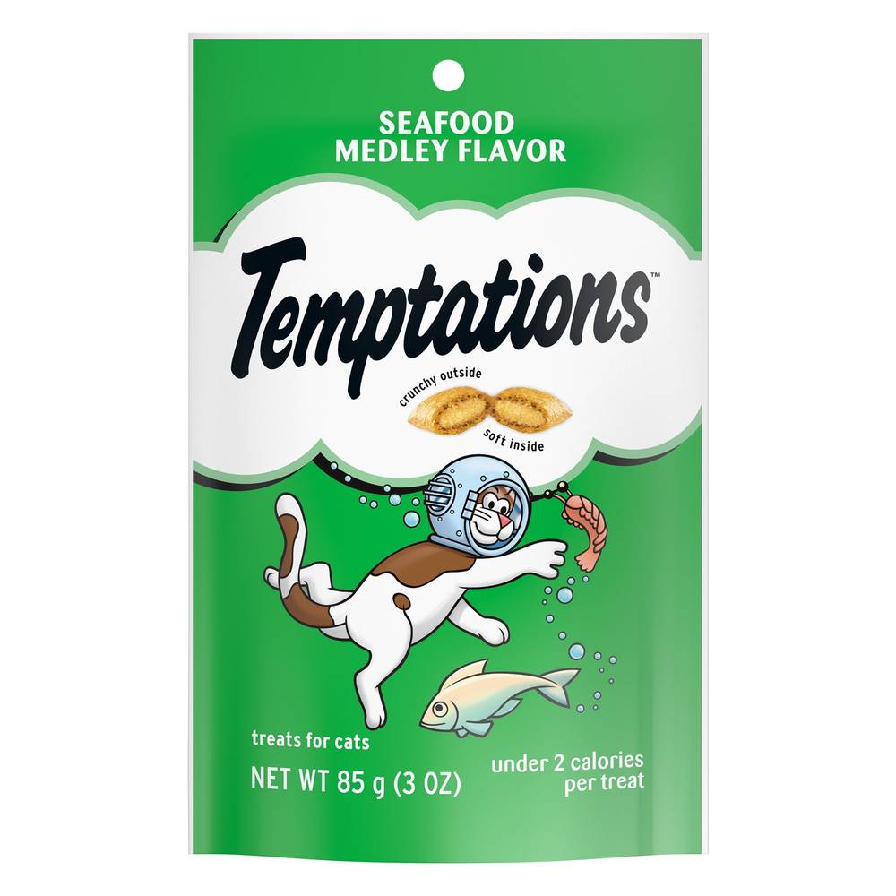 Temptations™ Adult Cat Treats - Seafood Medley Flavour (Size: 3 Oz)