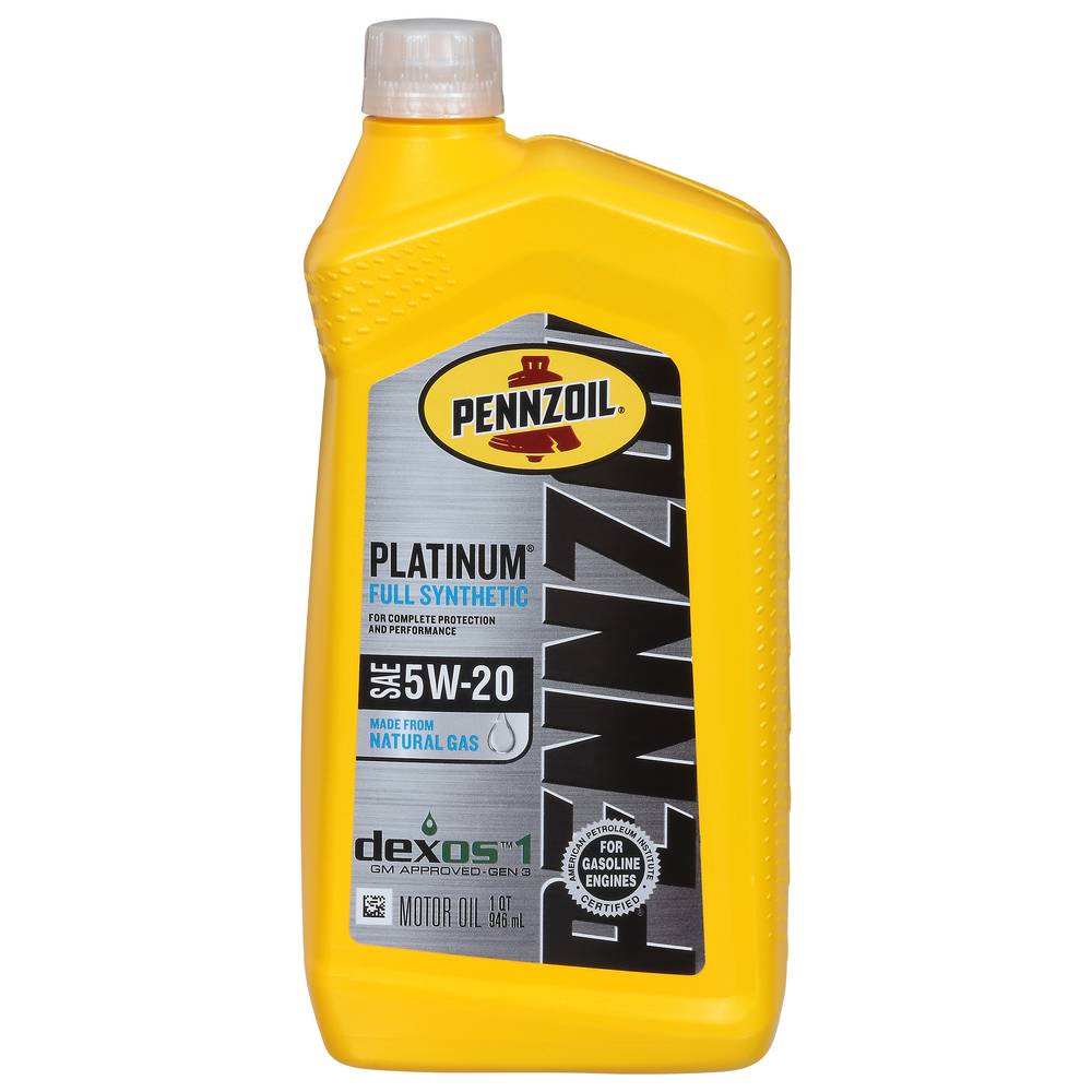 Pennzoil Platinum Full Synthetic Dexos 1 Motor Oil